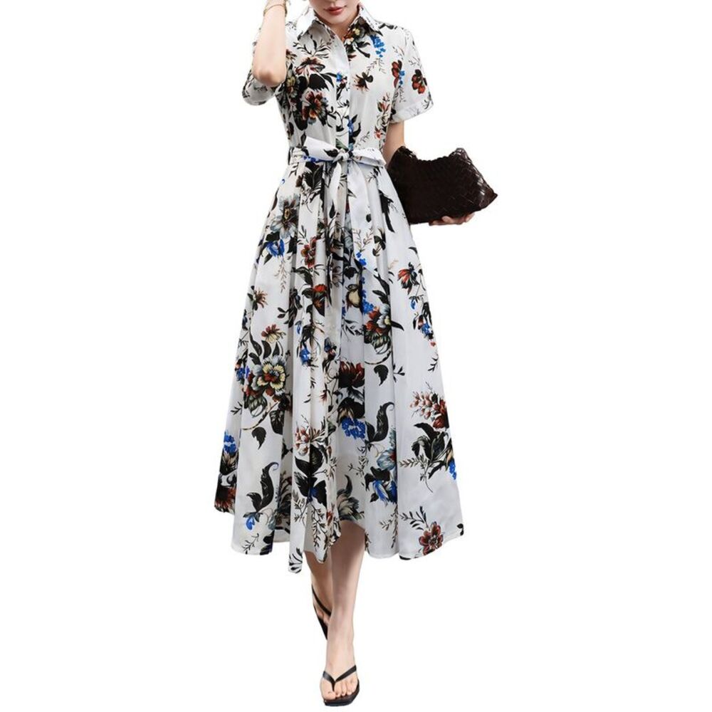 Brc By Burryco Womens  Shirtdress, White